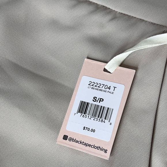 ✨NWT✨ Black Tape_ Light Beige Dress Pants Size S - Picture 9 of 12